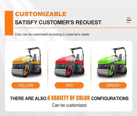 45KN Exciting Force Hydraulic Vibratory Asphalt Compactor voor gladde en stabiele wegen
