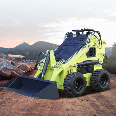 Goedkope micro-elektrische schuiflader CE-goedgekeurde kleine traceerbare skid steer loader