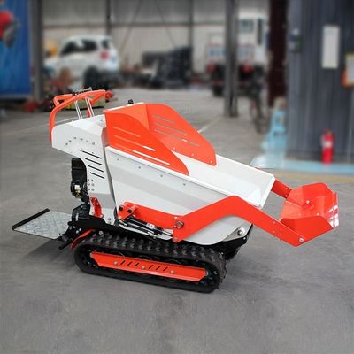 Hoog werkend rendement Ton Crawler Mini Rubber Vibration Diesel Dumper Zelfladen