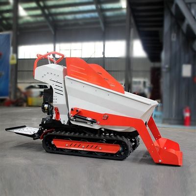 Hoog werkend rendement Ton Crawler Mini Rubber Vibration Diesel Dumper Zelfladen