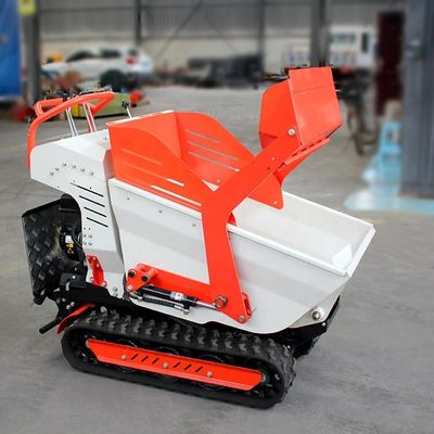 800 kg laadvermogen Mini Crawler Dumper met 6,5 pk motor en hydraulische stroom 28,8 L