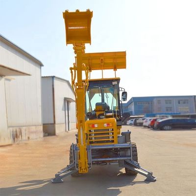 Diesel CE EPA motor Mini Retroexcavadora Boerderij Backhoe Excavator Loader 4x4 Backhoe