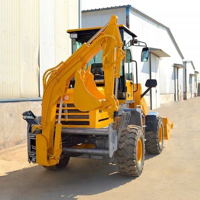 Diesel CE EPA motor Mini Retroexcavadora Boerderij Backhoe Excavator Loader 4x4 Backhoe