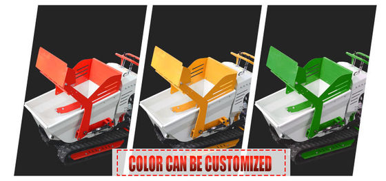 800 kg laadvermogen Rubber Track Truck Mini Front Loader met benzine motor