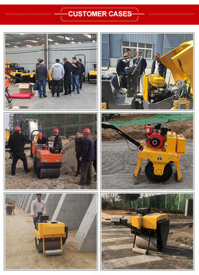 2.5L brandstoftankcapaciteit enkelwielrol voor wandelen achter trillende compactor
