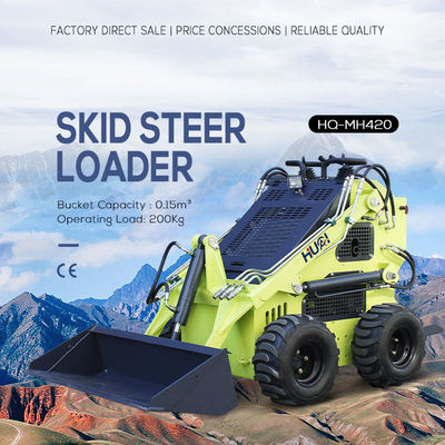 375 kg Maximale hefkracht opgetrokken skidladders voor zware mini-skidsteerladders