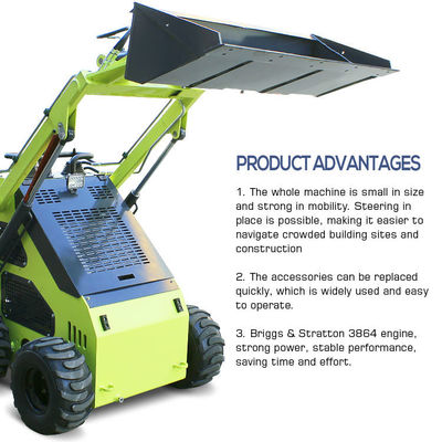 375 kg Maximale hefkracht opgetrokken skidladders voor zware mini-skidsteerladders