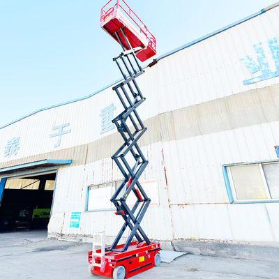0-34M/MIN Heffingssnelheid 4m Hydraulische zelfrijdende mini schaarlift met 900mm platform