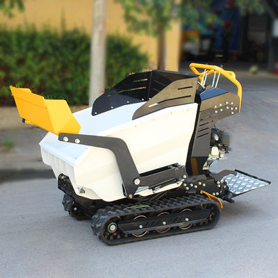 Mini dumper zelfladen Ce gecertificeerde crawler loader tuin benzine kleine dumper 300kg