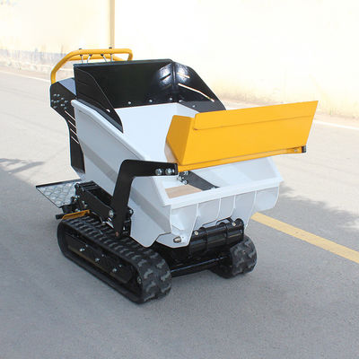 Mini dumper zelfladen Ce gecertificeerde crawler loader tuin benzine kleine dumper 300kg