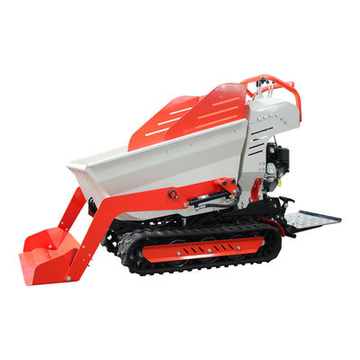 Mini dumper zelfladen Ce gecertificeerde crawler loader tuin benzine kleine dumper 300kg