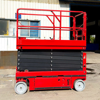 Laagste hoogte 1700 mm Mobiele zelfrijdende schaar Liftplatform voor glasreiniging