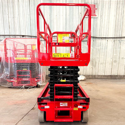 Laagste hoogte 1700 mm Mobiele zelfrijdende schaar Liftplatform voor glasreiniging