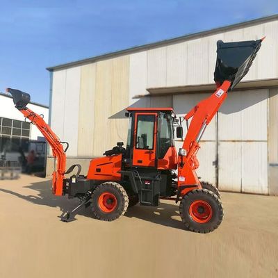 Hoog werkend rendement Compact Loader Backhoe met BOXINHUASHENG Hydraulische Klep