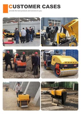 45KN Exciting Force Mini Static Road Roller voor gemakkelijke manoeuvreerbaarheid en besturing