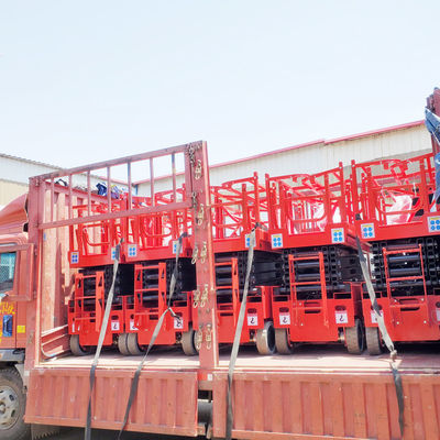 2000 kg mobiele hydraulische trailers met batterijen Elektrische schaarliften voor werkplatform in de lucht