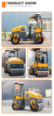 45KN Exciting Force Mini Static Road Roller voor gemakkelijke manoeuvreerbaarheid en besturing