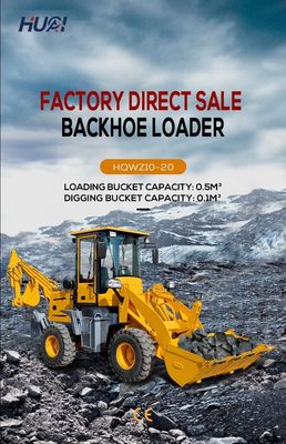 3 cbm Bucket Backhoe Loader Aardverhuizingsmachine met CHAOSHUN Hydraulische cilinder