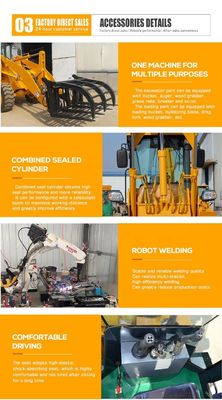 BOXINHUASHENG Hydraulische pomp lader boormachine Aanhangsel Front End lader met boormachine