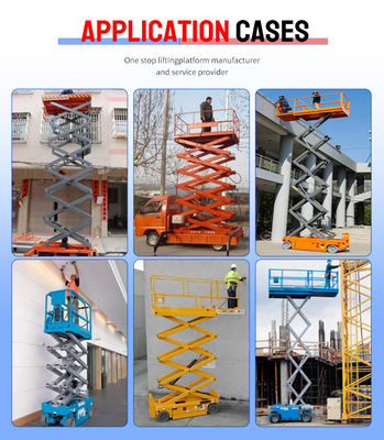 HQ-Lift Full Electric Mobile Folded Platform voor smalle ruimtes Maximale hefhoogte 14m
