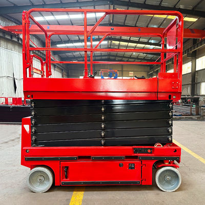 Batterij aangedreven 4-14m elektrische draagbare schaar bouwlift met hydraulisch systeem