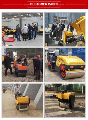 0.5 ton mini wegrolcompressor met EPA-motor snelheid 0-4 km/u Voor/achteruit