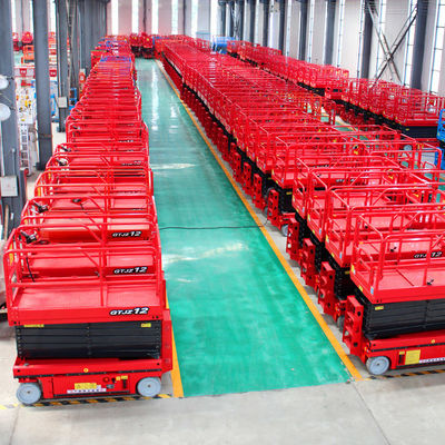 400 mm * 2400 mm bewegende kruiper mobiele manlift voor luchtwerk op hoog platform 5m-14m