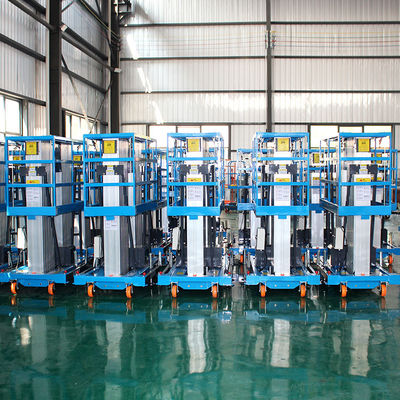400 mm * 2400 mm bewegende kruiper mobiele manlift voor luchtwerk op hoog platform 5m-14m