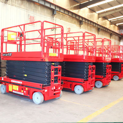 400 mm * 2400 mm bewegende kruiper mobiele manlift voor luchtwerk op hoog platform 5m-14m
