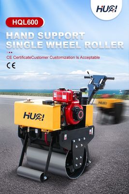 Wegbouwmachines 0,5 ton trillingen enkeltrommel wegroller met EPA-motor