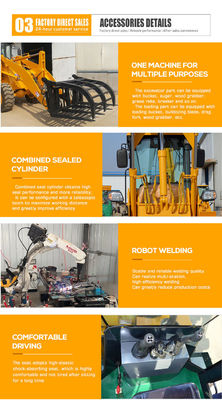 Kleinste elektrische wielladers met 150 mm wielbasis Mini Front End Loader