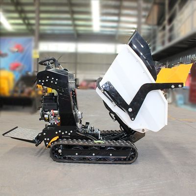 Zelflaadbare mini-crawler dumper met 500 kg laadcapaciteit en 360 kg machinegewicht