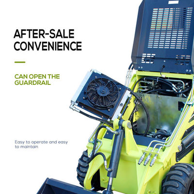 Ga achter de kruiper Mini Skid Steer Loader aangedreven door YUNNEI motor voor het voordeel
