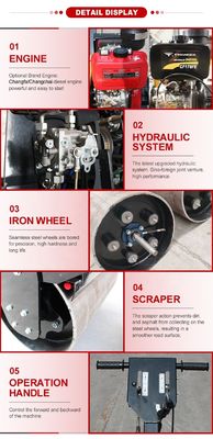 YANMAR Motor 500kg Walk-Behind Single Drum Road Roller met CE-certificering