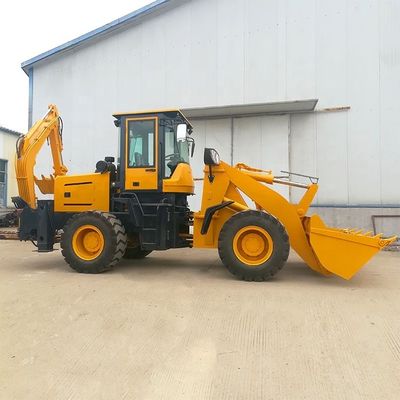 500 mm Min. Draaiingsradius Backhoe Loader Front Loader En Backhoe En Materialen