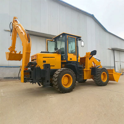 500 mm Min. Draaiingsradius Backhoe Loader Front Loader En Backhoe En Materialen