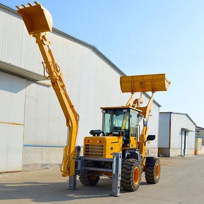 500 mm Min. Draaiingsradius Backhoe Loader Front Loader En Backhoe En Materialen