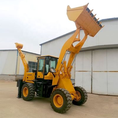 500 mm Min. Draaiingsradius Backhoe Loader Front Loader En Backhoe En Materialen