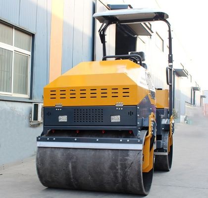 425 mm trommeldiameter 3T dubbel trommelrolcompressor voor grondcompressie