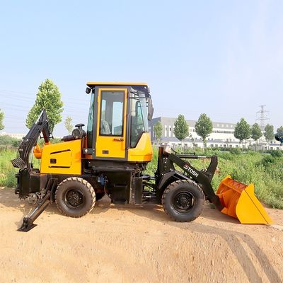 4x4 Aanhangsel Front End Loader Met Backhoe Mini Backhoe Loader