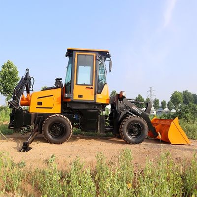 4x4 Aanhangsel Front End Loader Met Backhoe Mini Backhoe Loader