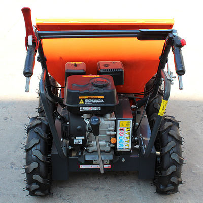 CE-goedgekeurd 300 kg elektrisch terrein gas vrachtwagen wiel gemotoriseerde kracht mini dumper EPA motor