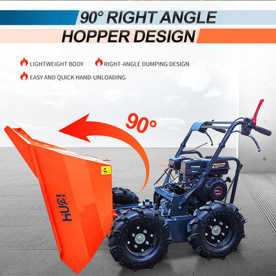 KYB Hydraulische klep 350 kg Nutteload benzine motor 4 wielen mini dumper/wiel dumper mini