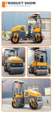 CHANGCHAI Motor Hydraulische trilling 1500kg Mini Road Roller Compactor voor gladde wegen