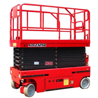 48V/4.5kw Motorvermogen 320kg Nominale belasting Hydraulisch wiel Mobiele schaar Lift Platform