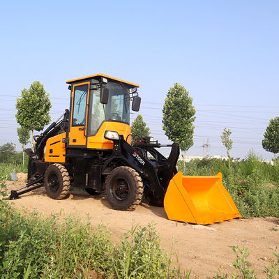 Gradeerbaarheid 30° HQ-WZ-8-12 Constructie Mini-lader Backhoe-lader met backhoe
