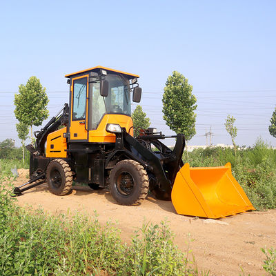 Gradeerbaarheid 30° HQ-WZ-8-12 Constructie Mini-lader Backhoe-lader met backhoe