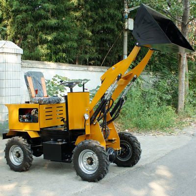 CE EPA Backhoe Battery 4 Wheel Drive Kleine elektrische laadmachines met elektrische start