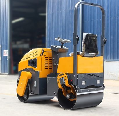 Mini Vibratory Double Drum 2 Ton 1 Ton Road Roller Compactor Loopsnelheid 0-6km/h