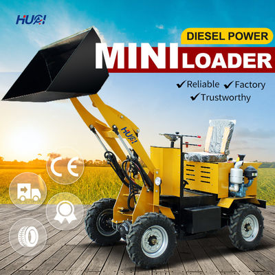 1-3 ton landbouwcompacte telescopische laadmachine met een capaciteit van 1 CBM emmer